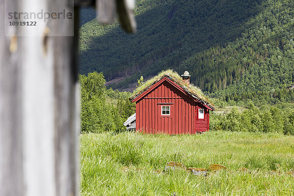 Norwegen  Holzhütte