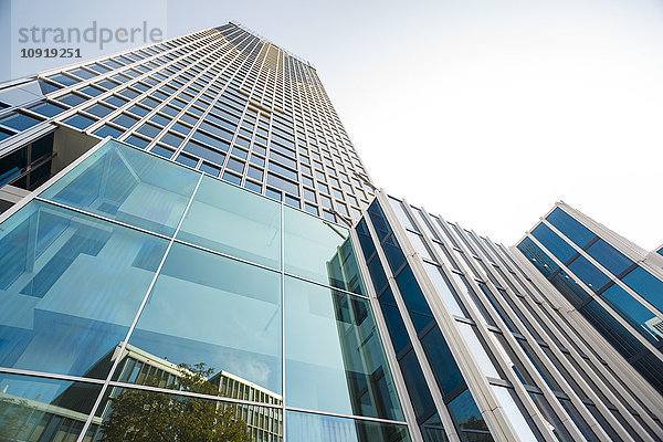 Deutschland  Frankfurt  Glasfassaden moderner Bankgebäude
