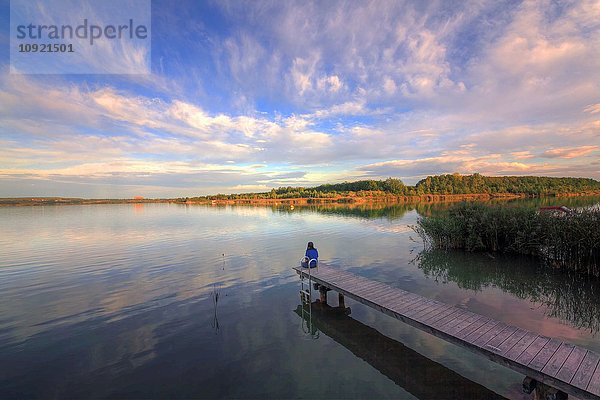 Hainer See  Leipziger Neuseenland  Kahnsdorf  Sachsen  Deutschland  Europa