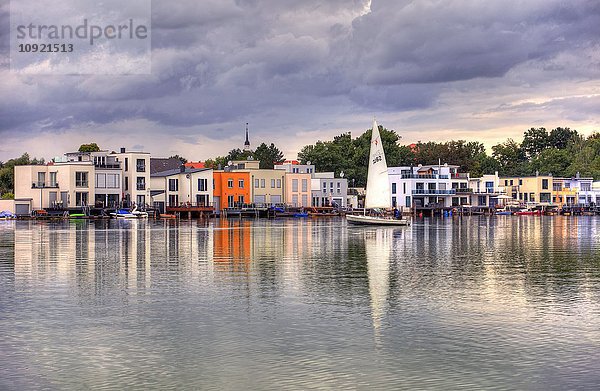 Ferienhäuser  Hainer See  Leipziger Neuseenland  Kahnsdorf  Sachsen  Deutschland  Europa