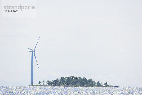 Windkraftanlage auf der Insel