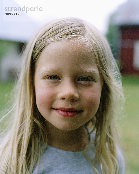 Porträt eines skandinavischen Mädchens  Schweden.