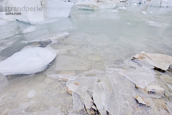 Eis im Cavell Lake; Alberta  Kanada'.