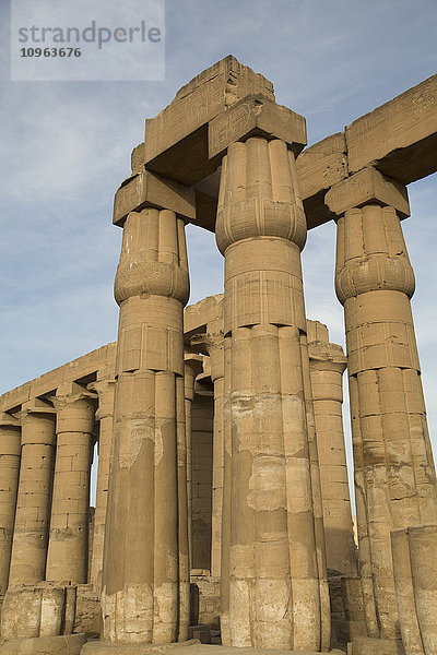 Säulen im Hof von Amenhotep III  Luxor-Tempel; Luxor  Ägypten'.