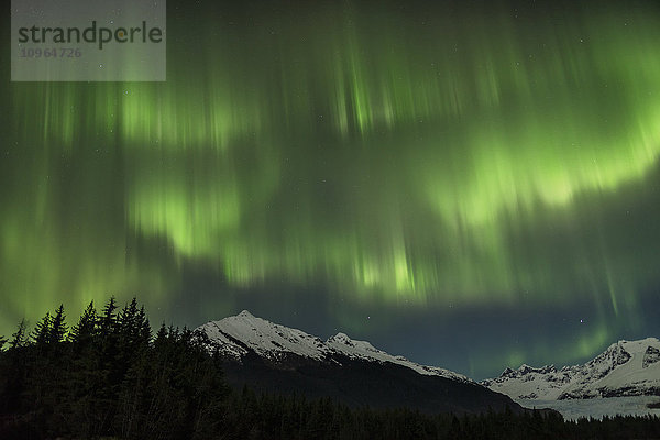 Aurora Borealis  Nordlichter  Mendenhall Lake  Tongass National Forest; Alaska  Vereinigte Staaten von Amerika'.