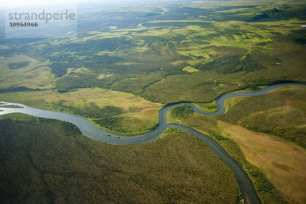 Luftaufnahme des Naknek River  Südwest-Alaska; Alaska  Vereinigte Staaten von Amerika'.