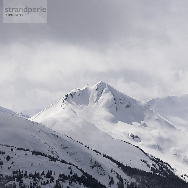 Schneebedeckter Berggipfel; Whistler  British Columbia  Kanada'.