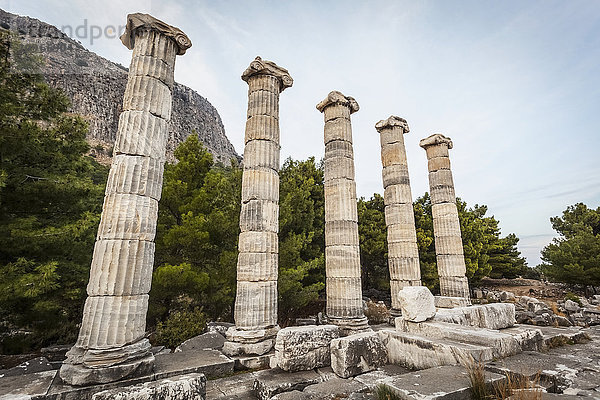 Ruinen des Heiligtums der Athene; Priene  Türkei'.