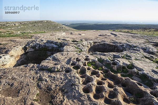 Antike Ruinen der ältesten Zivilisation; Gobekli Tepe  Türkei'.