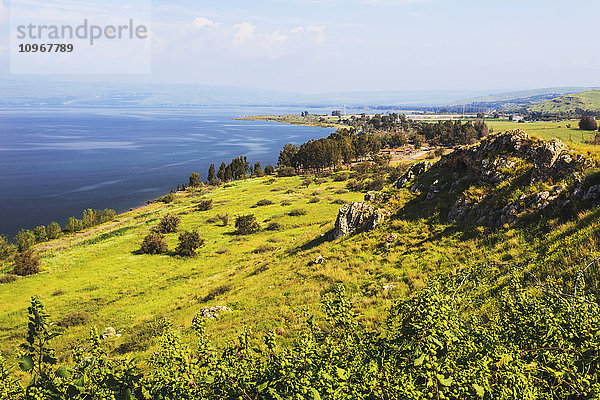 Wahrzeichen am See Genezareth in Bezug auf einen dämonischen Mann in biblischen Zeiten; Israel'.