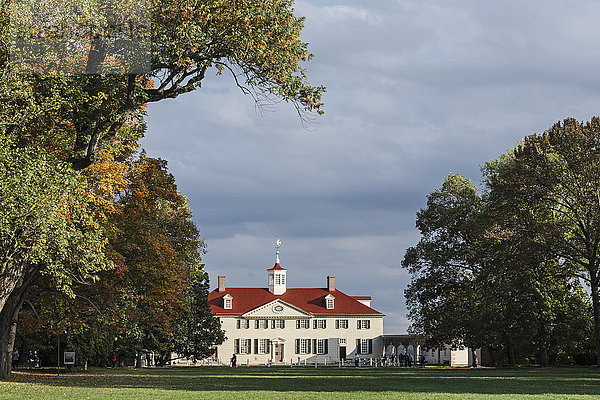George Washingtons Herrenhaus Mount Vernon; Mount Vernon  Virginia  Vereinigte Staaten von Amerika'.