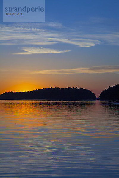Sonnenuntergang auf den Golfinseln; British Columbia  Kanada'.