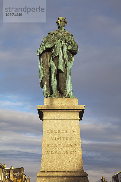 Statue von König George Iv. in der George Street; Edinburgh  Schottland'.