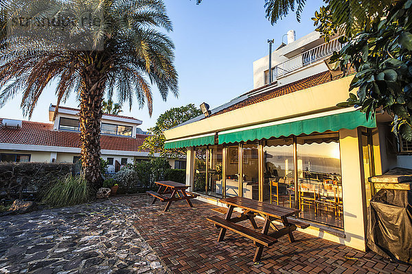 Restaurant und Terrassenplätze im Freien; Migdal  Israel