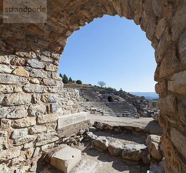 Odeon (Bouleuterion) aus dem zweiten Jahrhundert  genutzt als Theater  Versammlungsort und Konzertsaal; Ephesus  Izmir  Türkei'.