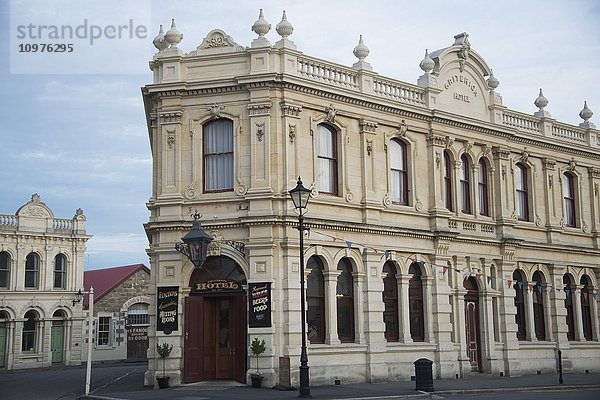 Attraktives viktorianisches Hotel im italienischen Stil; Oamaru  Nord-Otago  Neuseeland'.