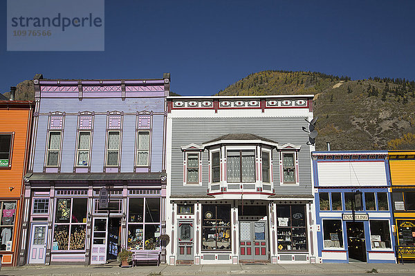 Gebäude entlang der Main Street; Silverton  Colorado  Vereinigte Staaten von Amerika'.