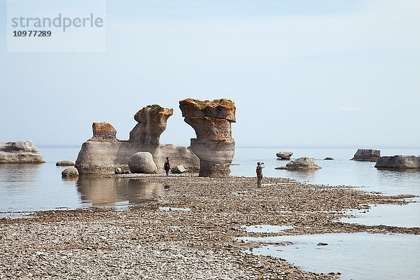 Monolithen im Mingan Archipelago National Park Reserve; Côte-Nord  Quebec  Kanada'.