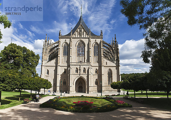 Gotische Kirche von Kotna Hora; Kotna Hora  Tschechische Republik'.