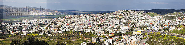 Panoramablick auf die Stadt Kana; Kana  Israel'.