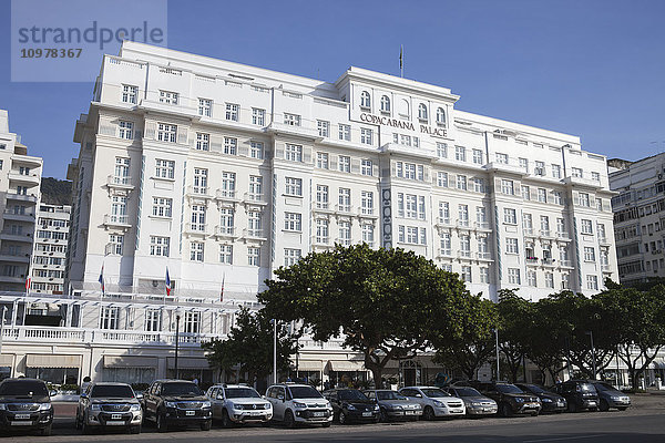 Copacabana Palace Hotel  Avenue Atlantica am Strand der Copacabana; Rio de Janeiro  Brasilien'.