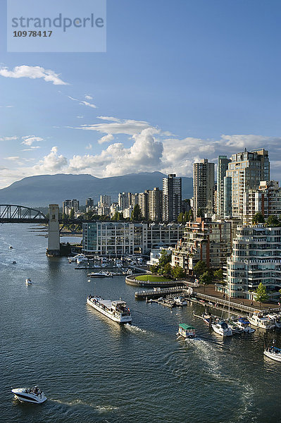 Blick über den False Creek  Vancouver  British Columbia