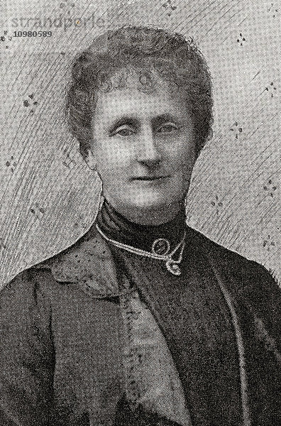 Maud Evelyn Petty-Fitzmaurice  Marchioness of Lansdowne  1850 - 1932  geborene Lady Maud Evelyn Hamilton. Britische Hofdame. Aus der Zeitschrift The World and His Wife  veröffentlicht 1907.