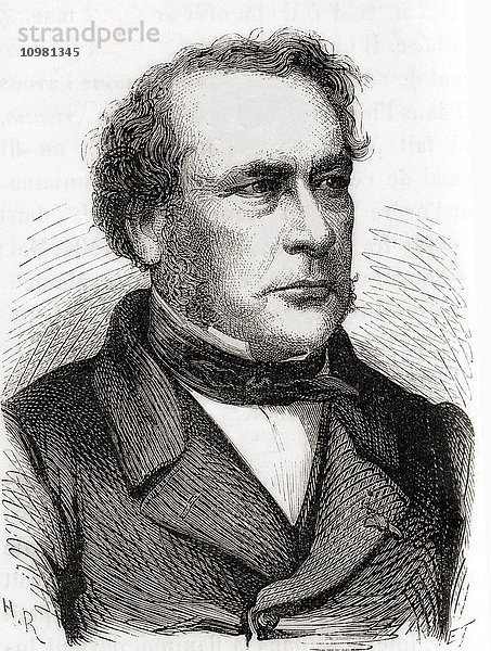 Jean-Baptiste Joseph Dieudonné Boussingault  1801 - 1887. Französischer Chemiker. Aus Les Merveilles de la Science  veröffentlicht um 1870