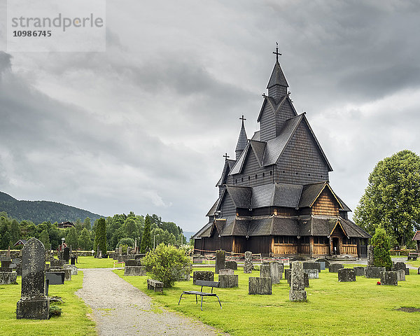 Norwegen  Telemark  Notodden  Heddal Stabkirche