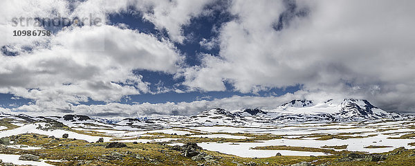Südnorwegen  Jotunheimen Nationalpark  Panoramablick auf das Sognefjell