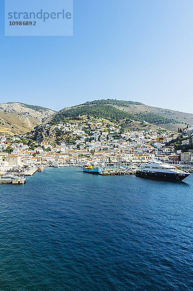 Griechenland  Hydra  Blick auf den Hafen