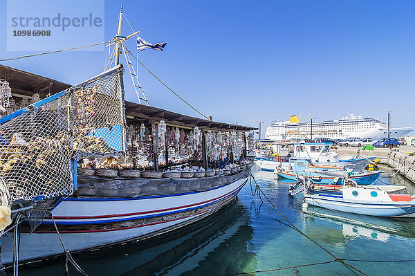 Griechenland  Rhodos  Hafen und Boote