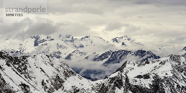 Deutschland  Bayern  Allgäu  Allgäuer Alpen  Hoefats im Winter