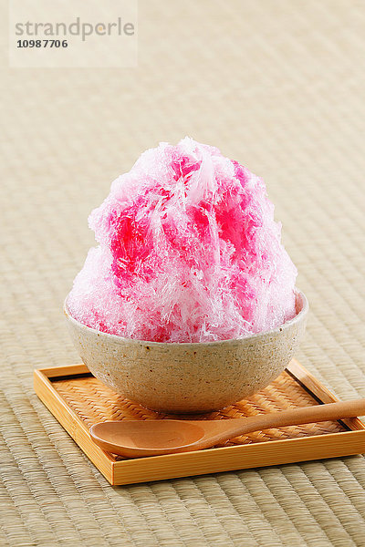 Rasiertes Eis nach japanischer Art