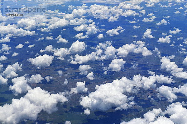 Blick aus dem Flugzeug über Queensland  Australien