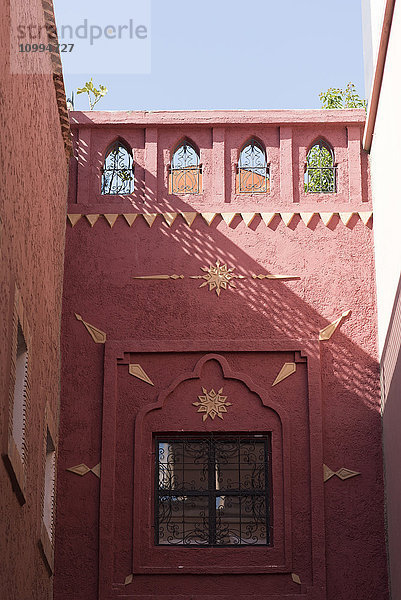 Außenansicht eines Gebäudes  Marrakesch  Marokko