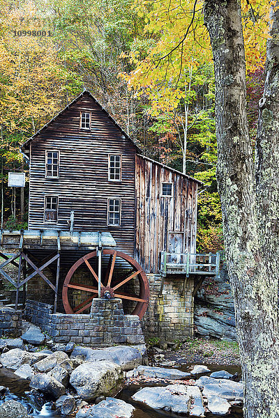 West Virginia  Babcock State Park  Alte Holzmühle