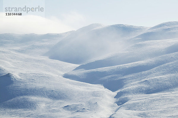 Winterlandschaft  Hemavan  Schweden.