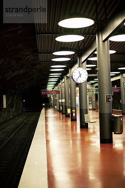 Ein Bahnhof  Schweden.