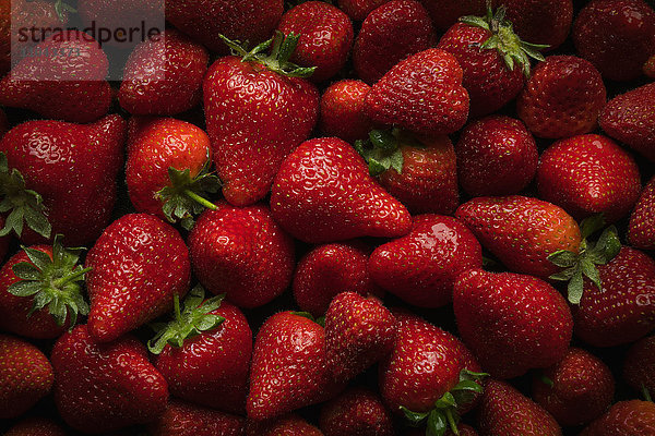 Stapel frischer Erdbeeren