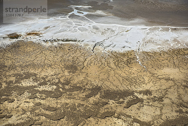 Luftaufnahme der Wüste  Paisley  Oregon  Vereinigte Staaten