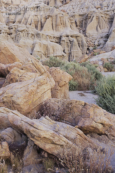 Red Rocks Canyon Conservation Area  Blick aus der Höhe über die Landschaft und den Canyon.