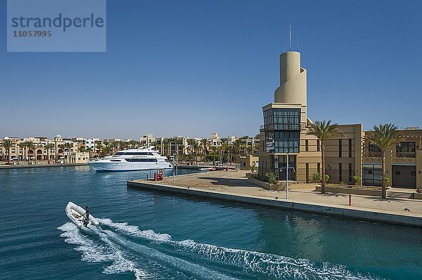 Hafenanlage in Port Ghalib bei Marsa Alam  Rotes Meer  Ägypten  Afrika