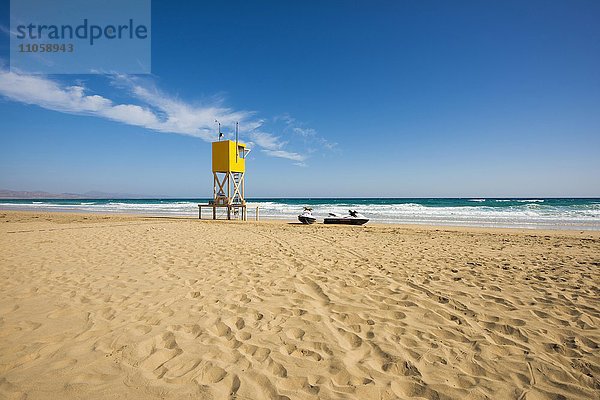Strand Playa de Sotavento  bei Costa Calma  Jandia  Fuerteventura  Kanarische Inseln  Spanien  Europa
