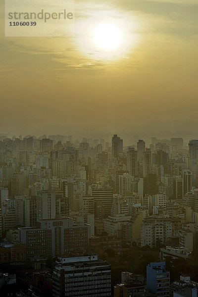 Stadtzentrum  Luftbild  Stadtteil Republica  Sao Paulo  Brasilien  Südamerika