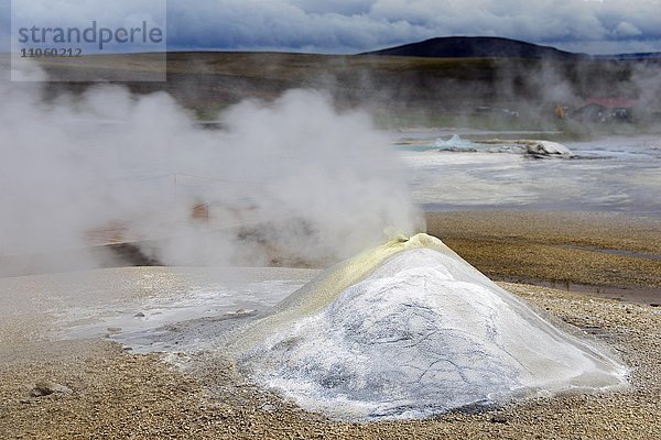 Geothermalgebiet Hveravellir  heiße Quellen bei Kjalvegur  Hochland  Island  Europa