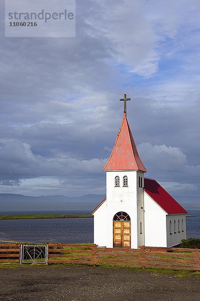 Kirche  Prestsbakki  Westfjorde  Island  Europa