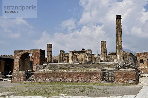 Ruinen der antiken Stadt Pompeji  Kampanien  Italien  Europa