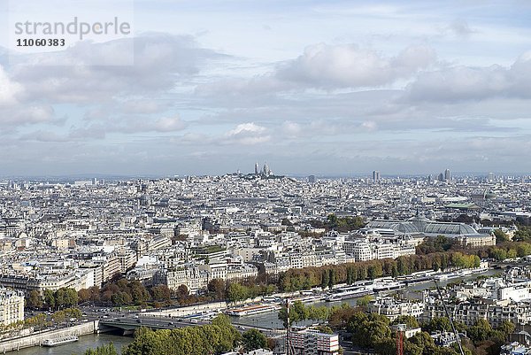 Ausblick über Paris  Paris  Frankreich  Europa