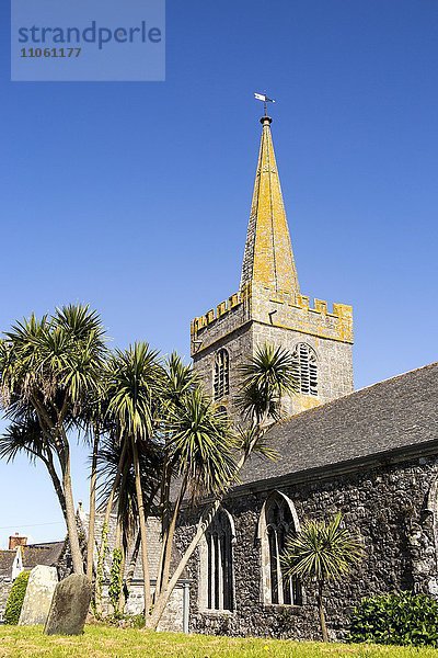 Pfarrkirche  St. Keverne  Lizard Halbinsel  Cornwall  England  Großbritannien  Europa